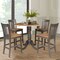 International Concepts Round 42 in W, 42 in L, 35.5 in H, Wood, Hickory/Washed Coal K45-42DPT-S102-4 - alternate 6
